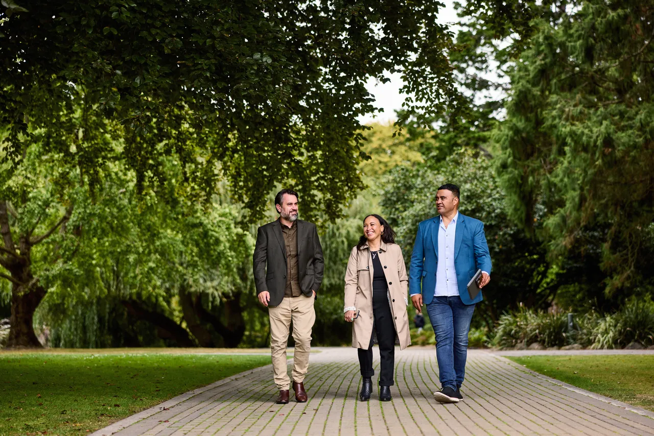 Colleagues enjoying the views at the Botanic Gardens