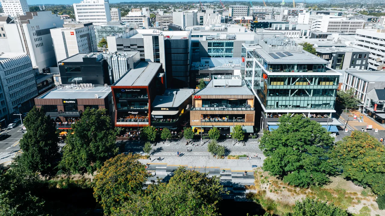 Aerial shot of the Central City