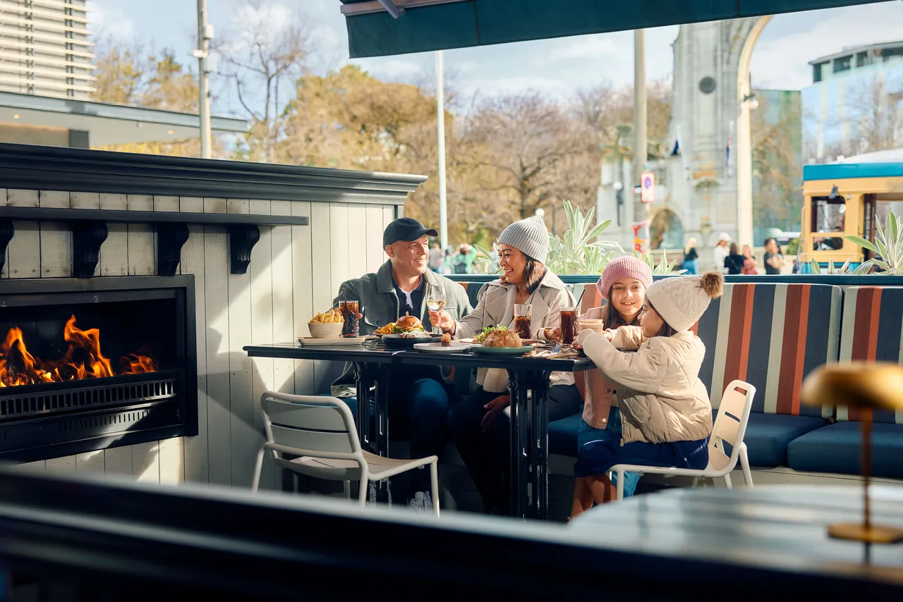 Family dining at Delilah