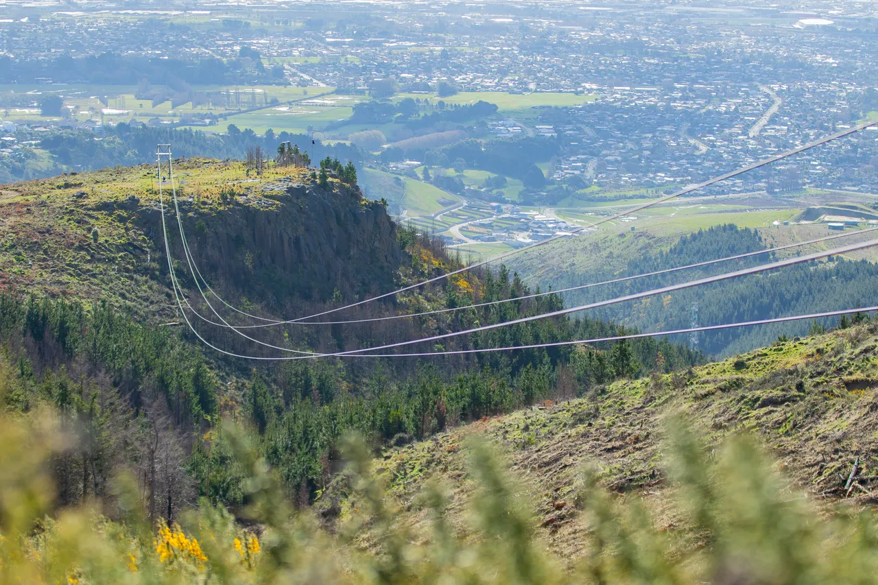 Ziplining at Christchurch Adventure Park