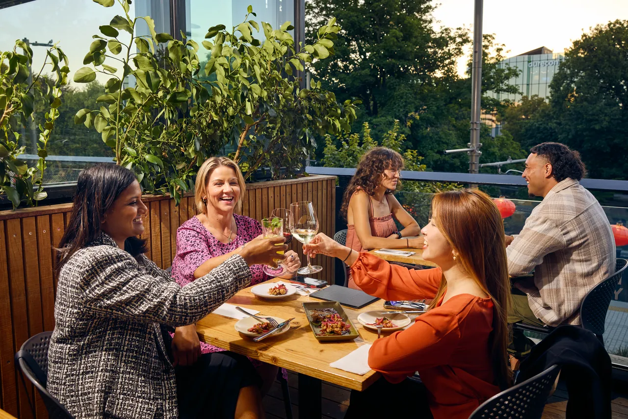 Colleagues enjoying drinks at Craft Embassy