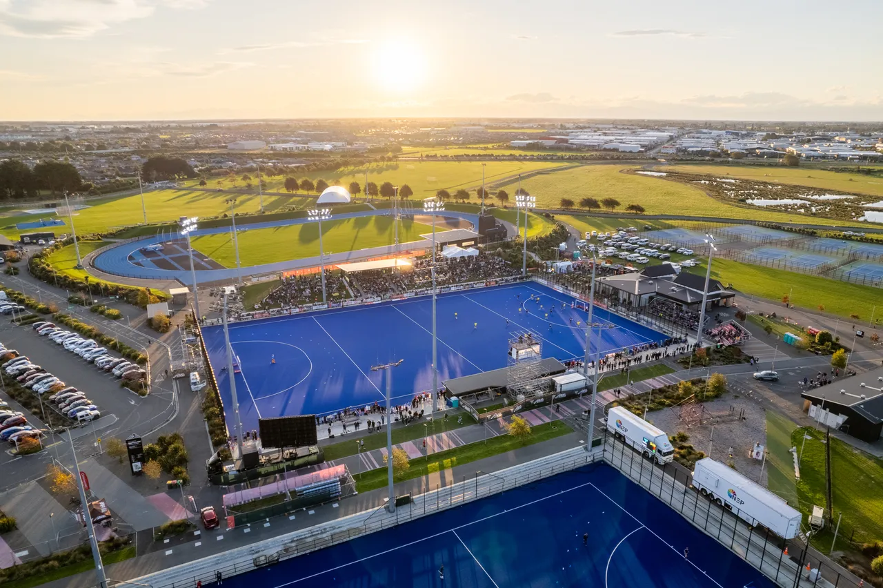 FIH Pro League Drone Overview of Nga Puna Wai