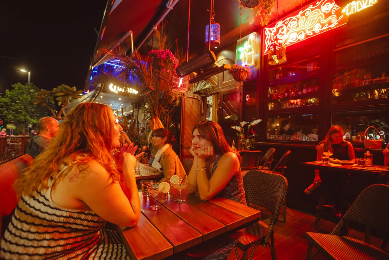 Night life at the Terrace bars