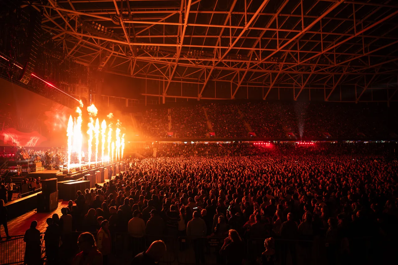 Once in a Lifetime concert crowd