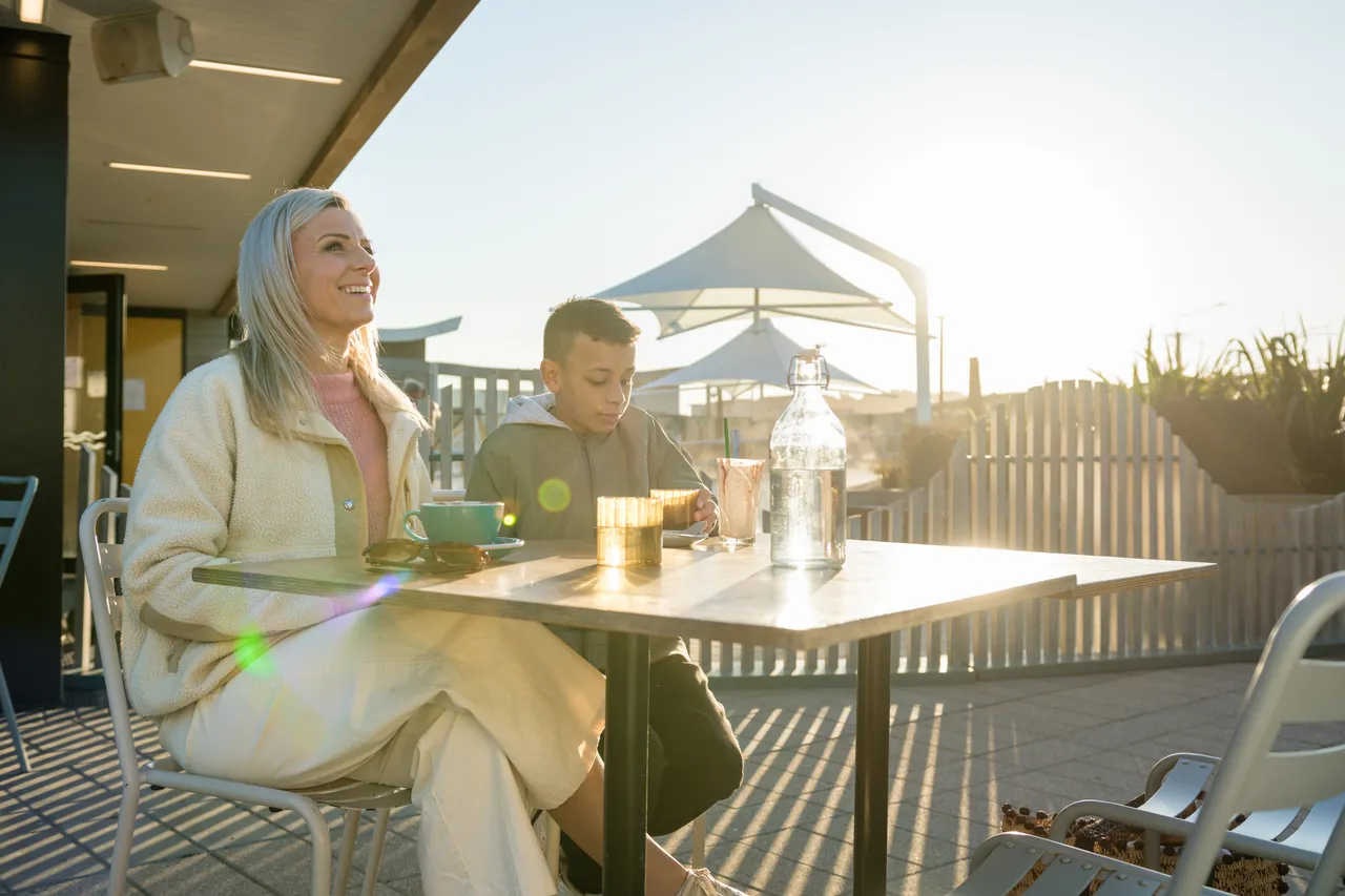 Café by the hot pools