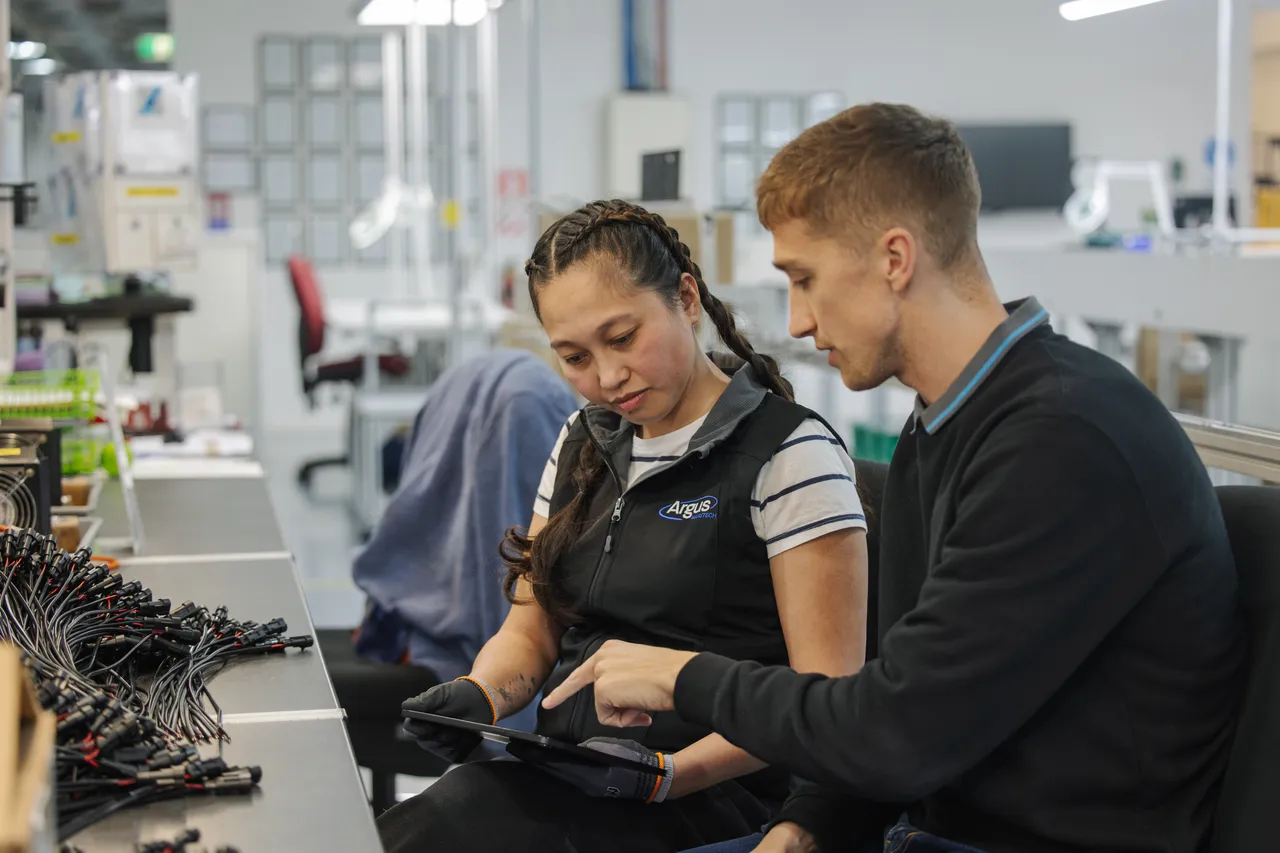 Colleagues working together