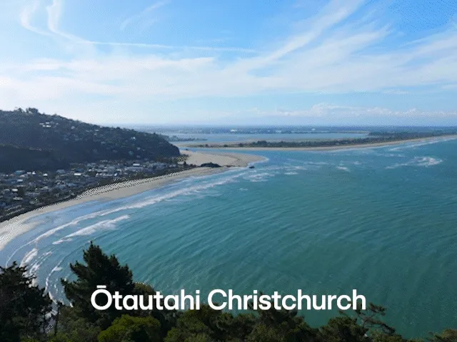 Christchurch coastline