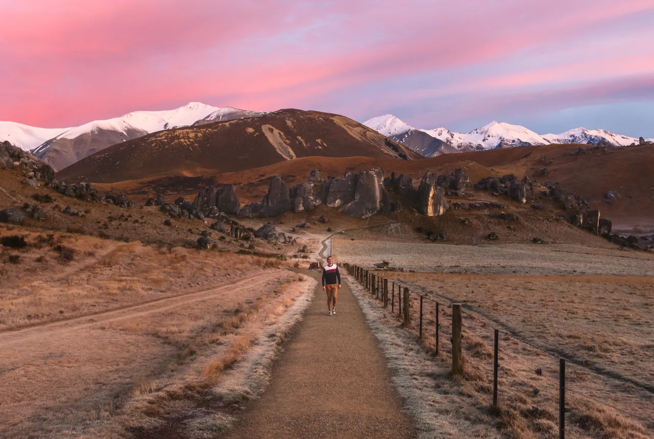 Castle Hill - Sunrise Pink Path