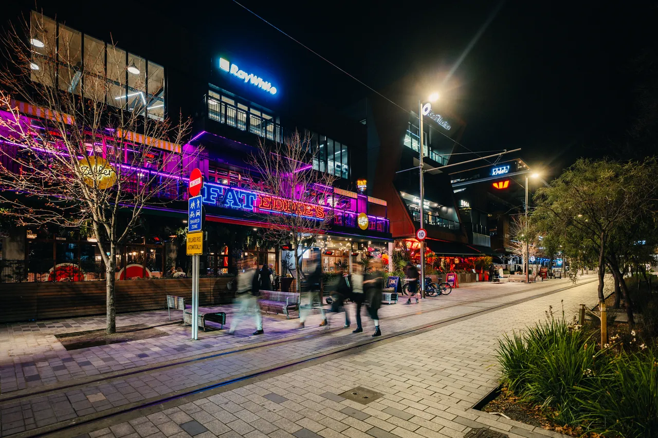 The Terrace at night