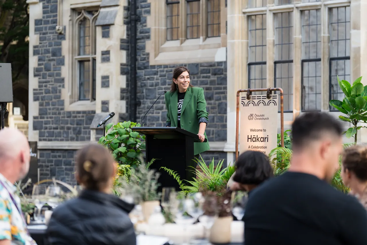 Outdoor dinner at the Arts Centre