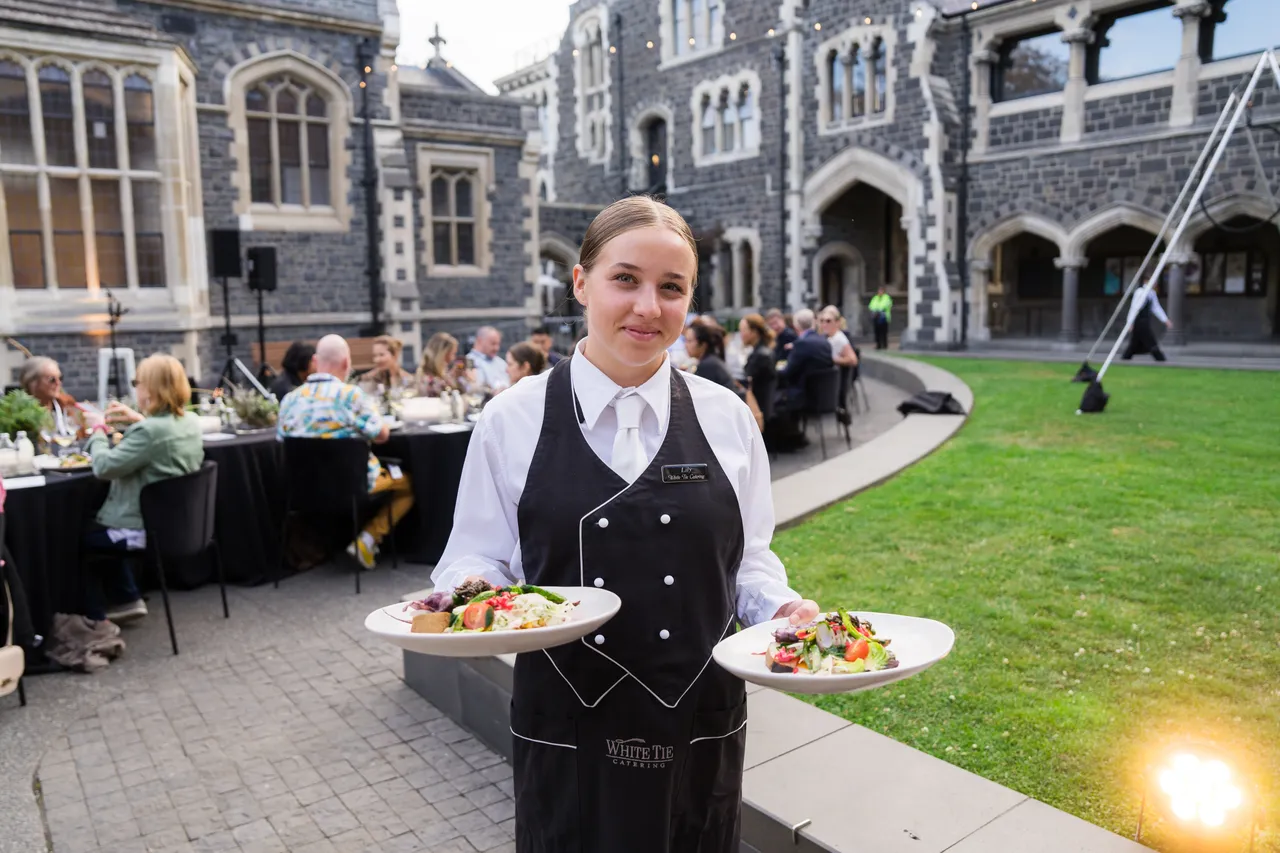 Outdoor dinner at the Arts Centre