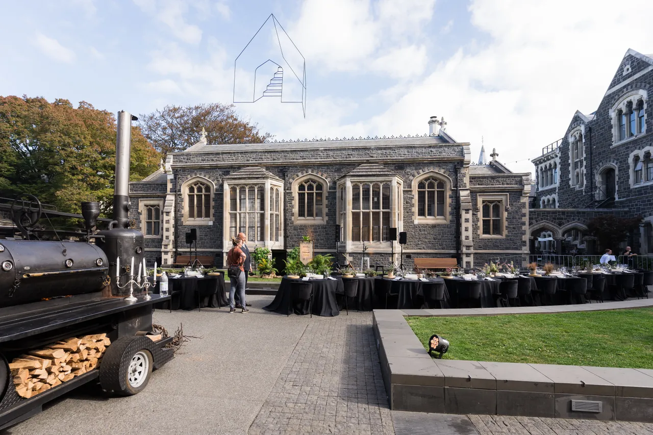 Outdoor setup at the Arts Centre