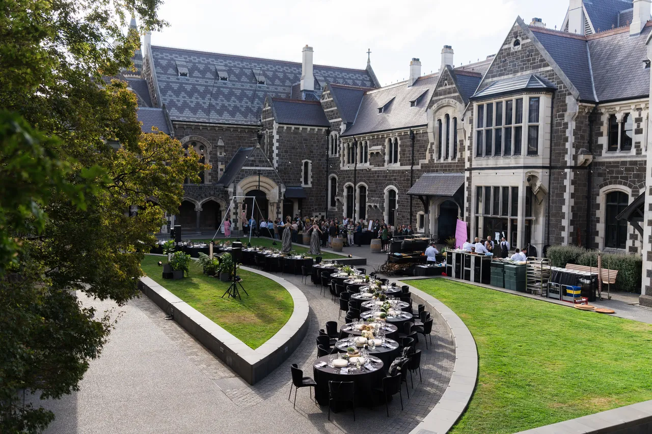 Outdoor dinner at the Arts Centre