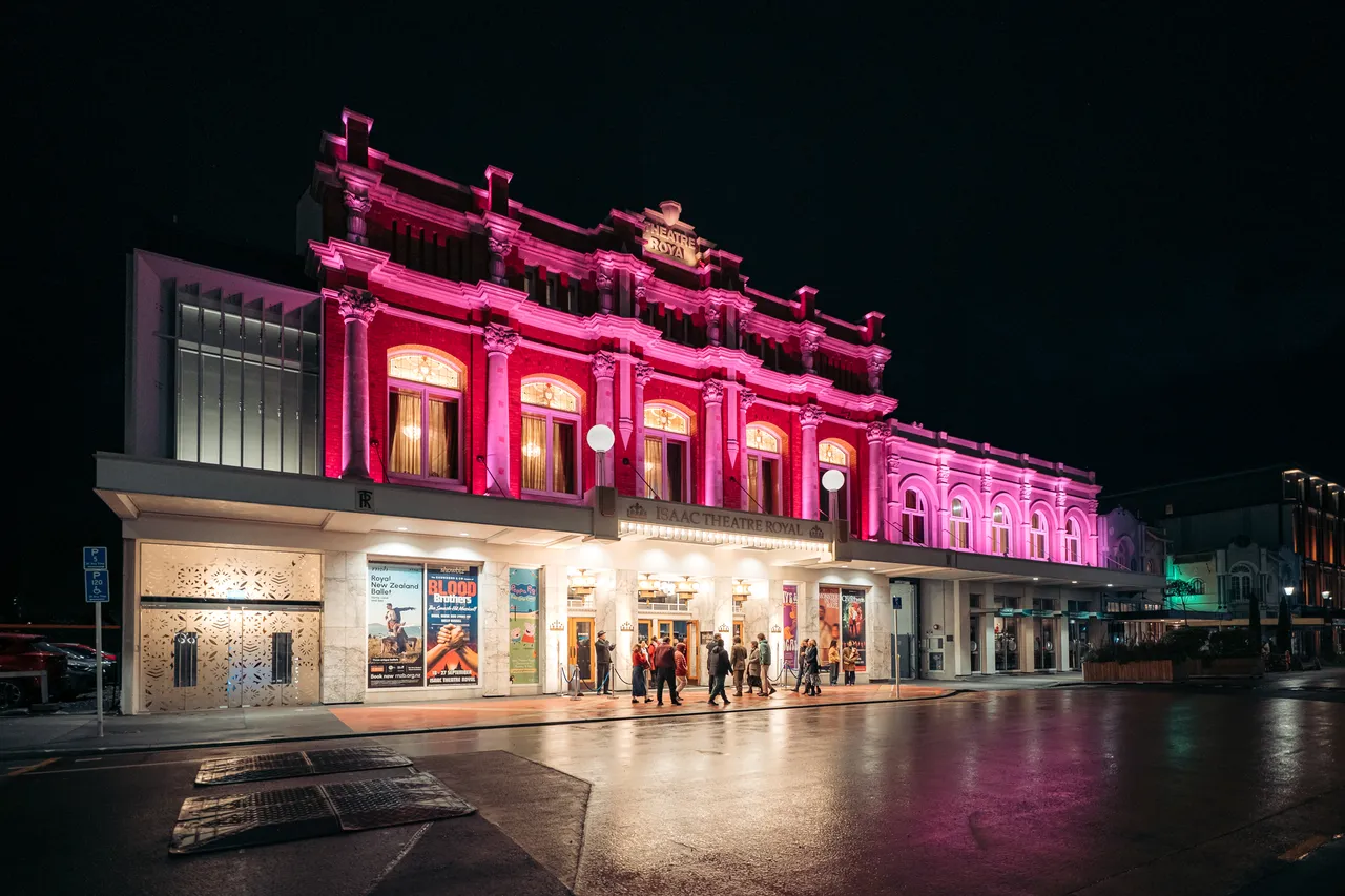 The Isaac Theatre Royal at night
