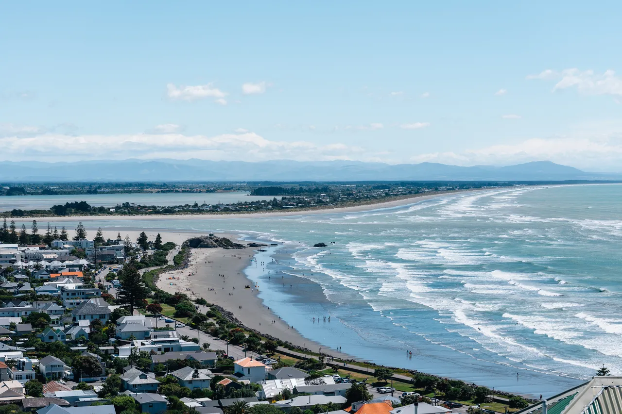 Aerial shot of Sumner Beach