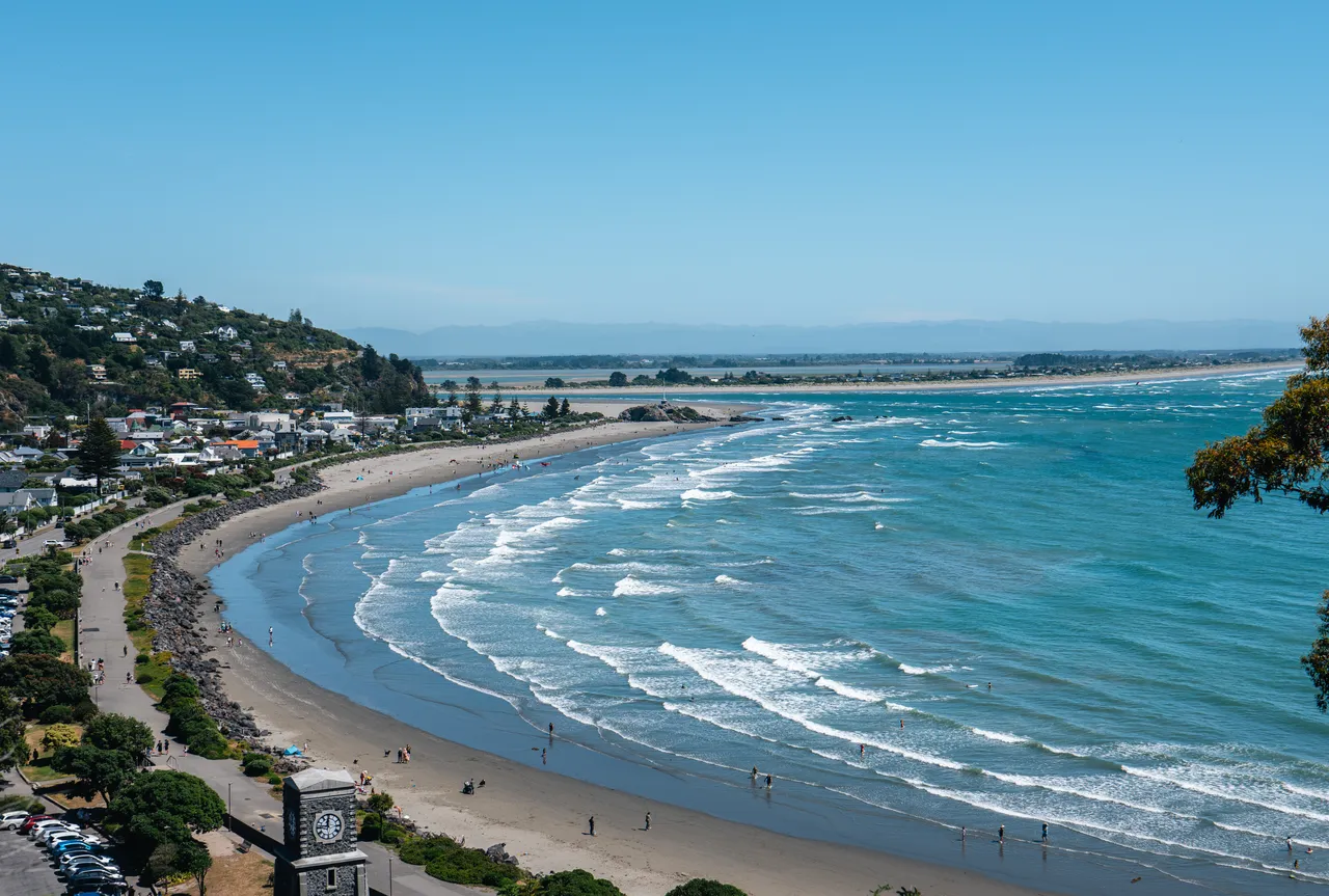 Aerial shot of Sumner Beach