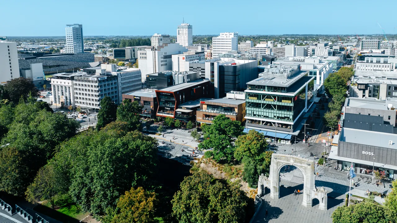 Aerial shot of the Central City