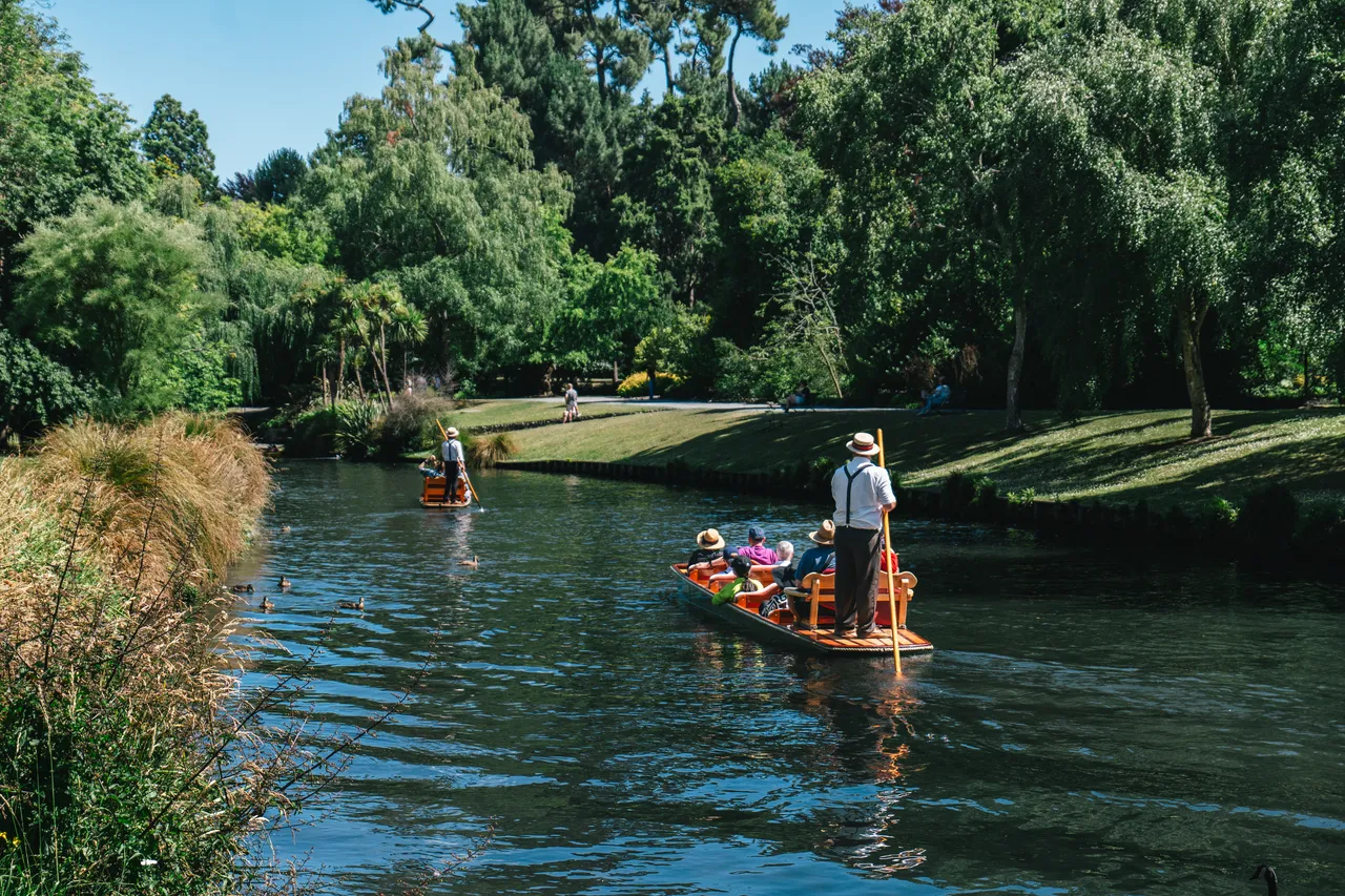Punting at the Avon River