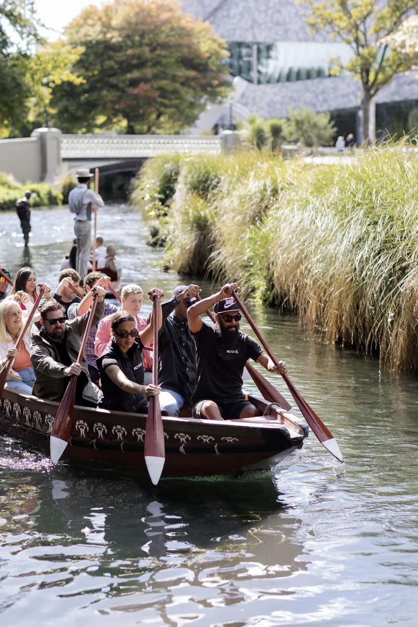 Punting and Waka on the Ōtākaro Avon River