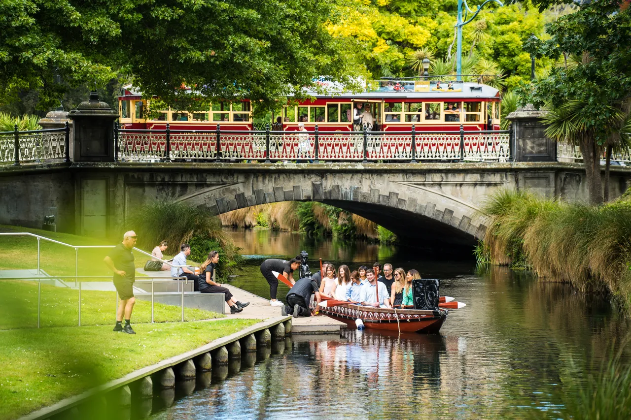 Waka on Avon and Tram at the back