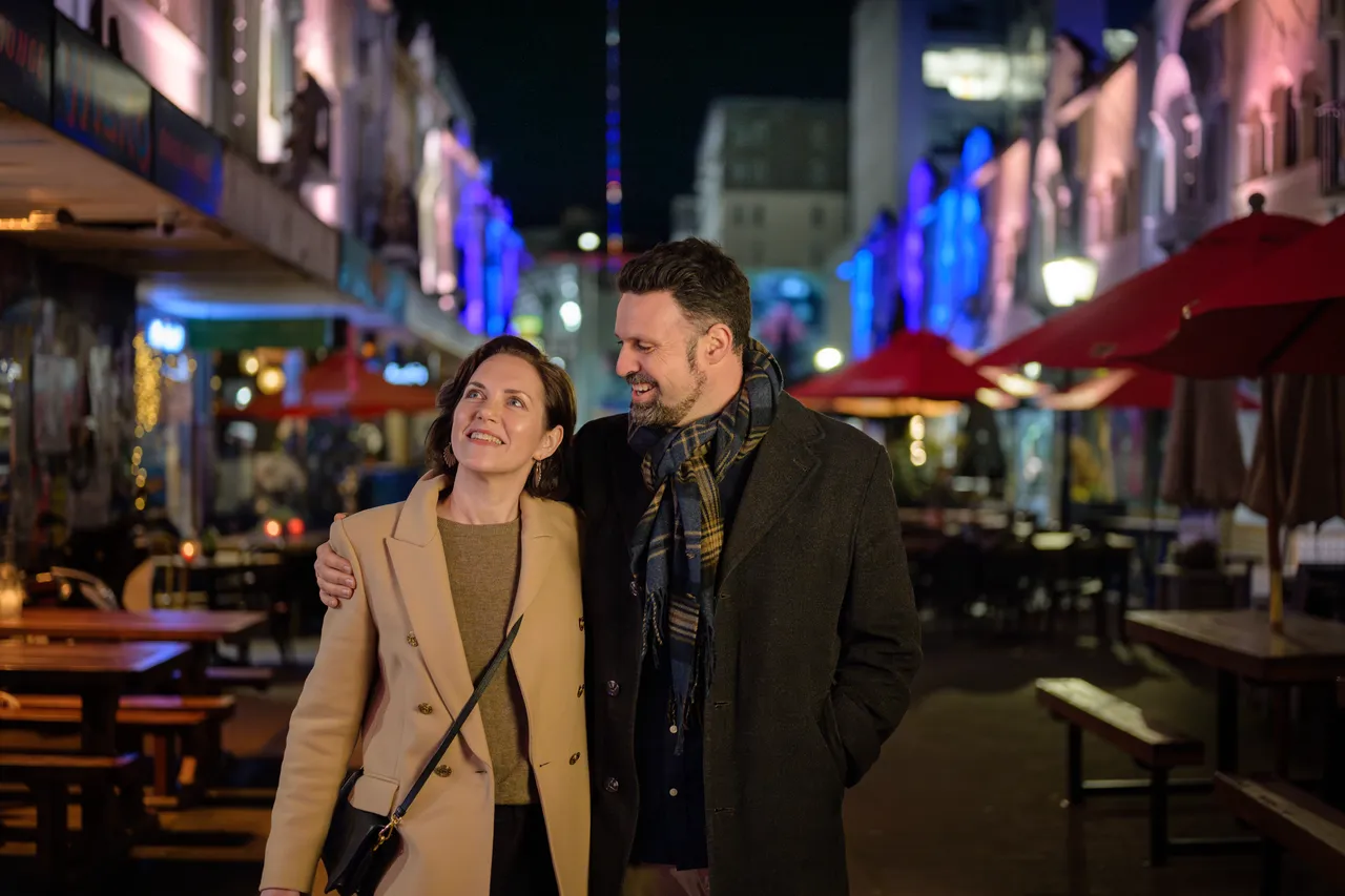 Winter night at New Regent Street