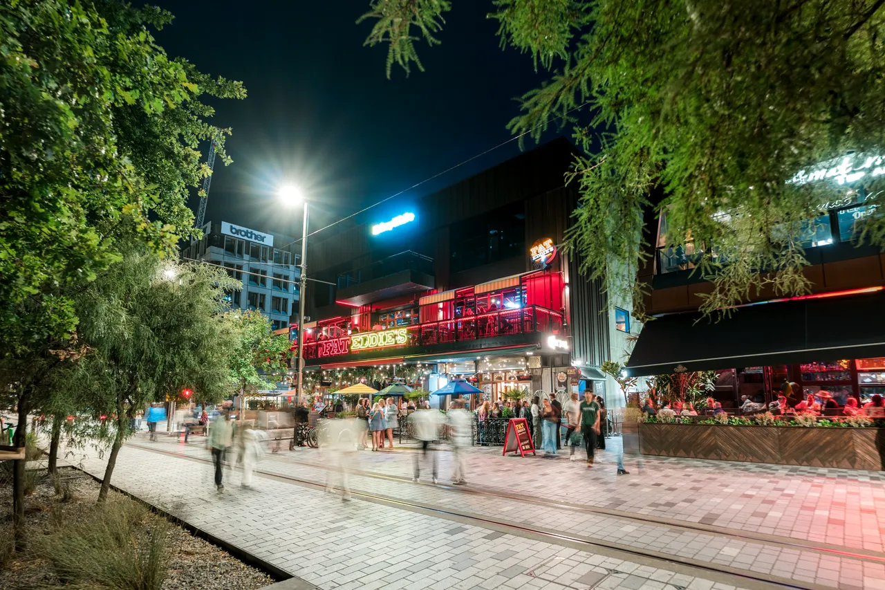 The Terrace at night