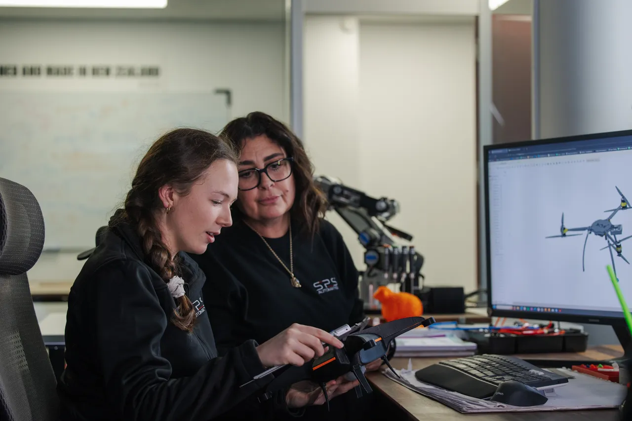 Engineers working on a project 