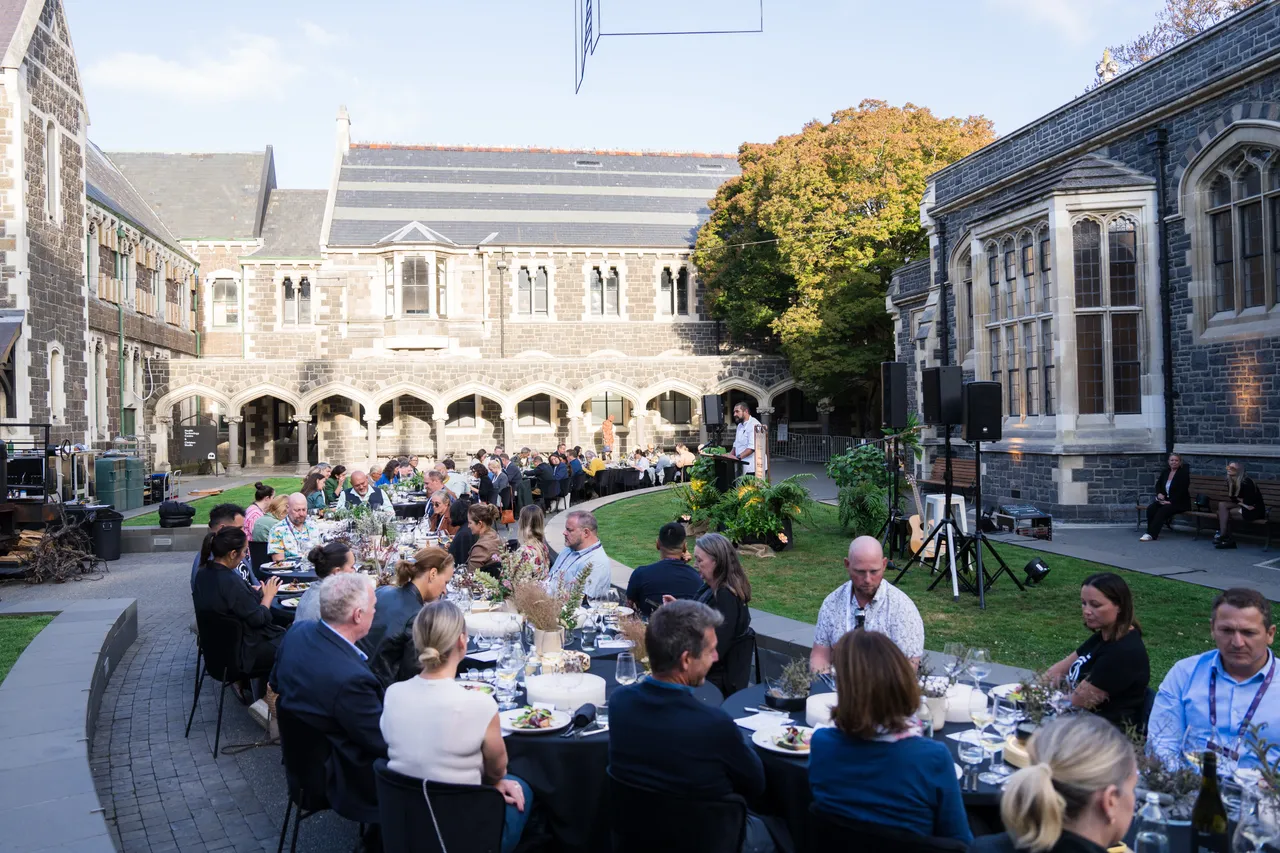 Outdoor dinner at the Arts Centre