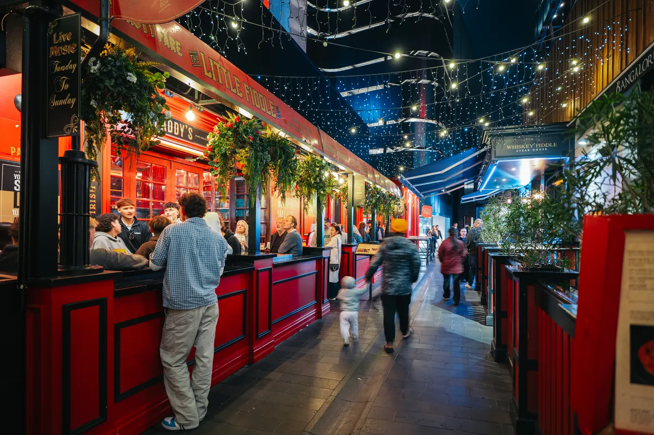 The Terrace lanes at night