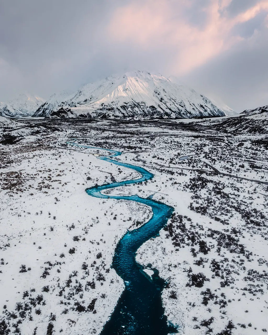 Mt Sunday with Snowfall