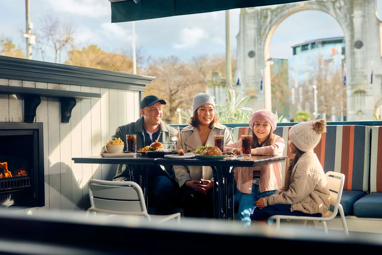 Family dining at Delilah