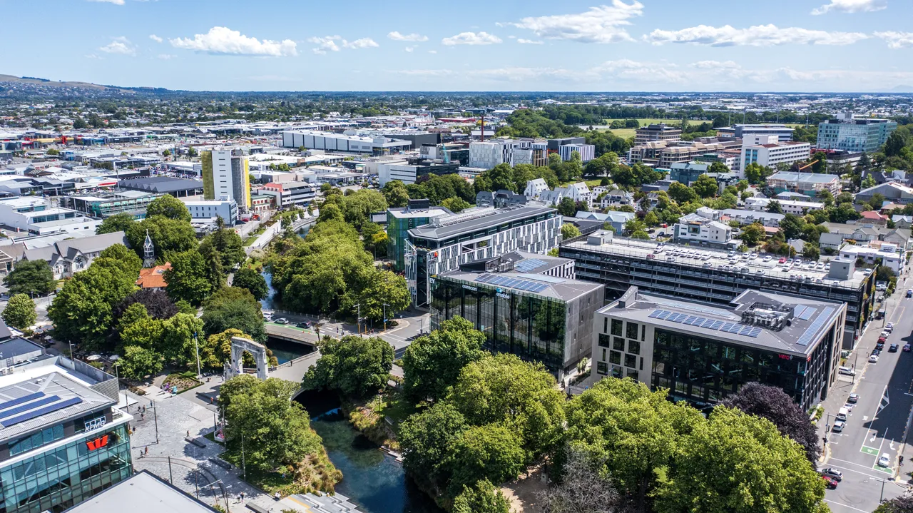 Aerial shot of the Central City