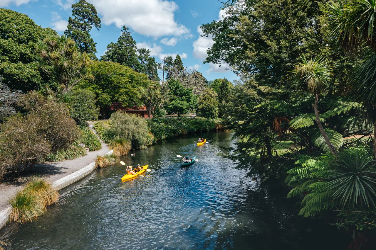 Kayakers on Avon River